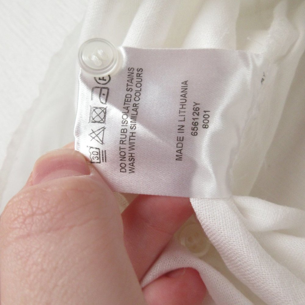 Jaeger Linen Sleeveless Button Down Size 12 (Us 1… - image 5